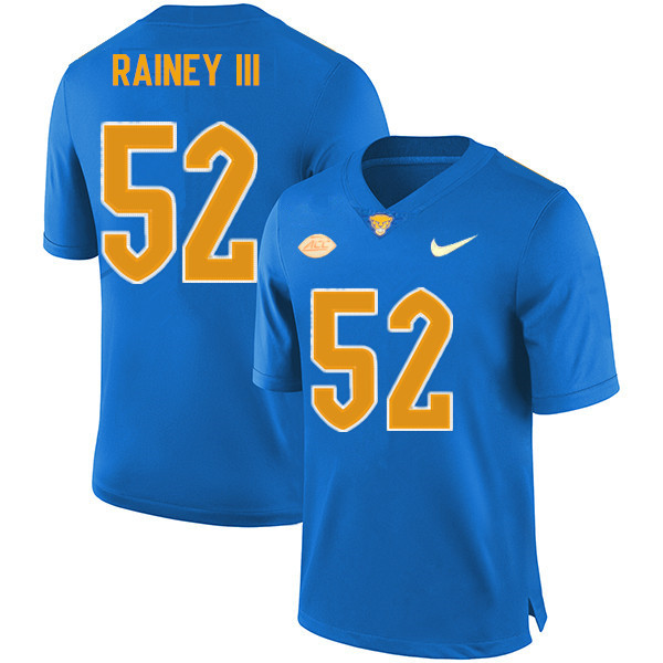 Men #52 Kenny Rainey III Pitt Panthers College Football Jerseys Sale-New Royal